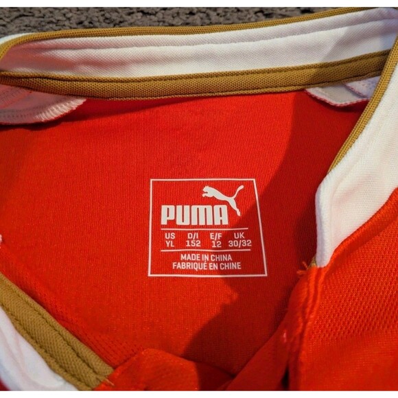 Puma 2015/16 Arsenal F.C. Red Soccer Jersey Youth Large - Picture 4 of 6